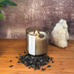 Sacred Ground – Organic Soy Crystal Candle with Black Tourmaline | Sandalwood, Cedarwood & Patchouli
