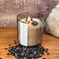 Sacred Ground – Organic Soy Crystal Candle with Black Tourmaline | Sandalwood, Cedarwood & Patchouli