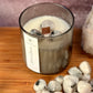 Moonlit Blossom – Organic Soy Crystal Candle with Moonstone | Jasmine, Vanilla & Sandalwood