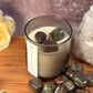 Breath of the Ancients – Organic Soy Crystal Candle with Dragon Blood Jasper | Eucalyptus, Cedarwood & Jasmine