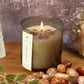 Golden Hour – Organic Soy Crystal Candle with Fire Opal | Bergamot, Orange & Vanilla