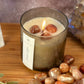 Golden Hour – Organic Soy Crystal Candle with Fire Opal | Bergamot, Orange & Vanilla