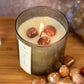Golden Hour – Organic Soy Crystal Candle with Fire Opal | Bergamot, Orange & Vanilla